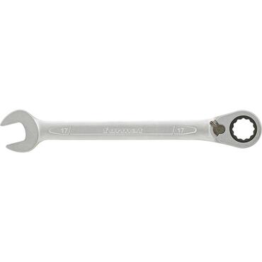 Open-ended spanner with reversible ring ratchet type 5749